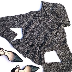 Cropped Knit Hoody